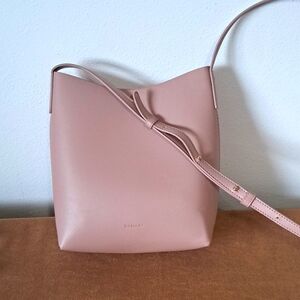Samara Dusty Rose Crossbody Bag adjustable strap purse.